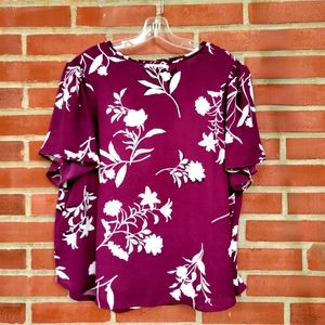Maroon Ann Taylor Blouse